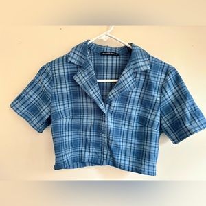 Brandy Melville plaid flannel shirt